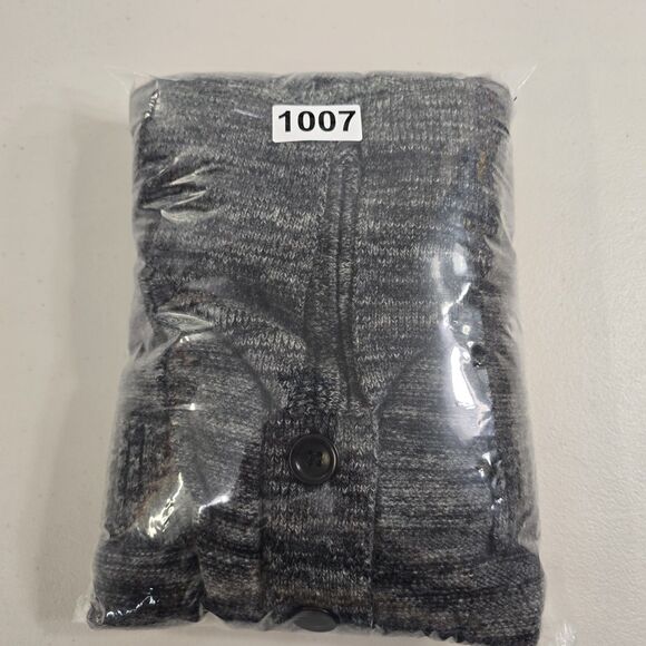 Filippa K Men's Wool  Laine  Cardigan Size Small Gray Black - Picture 10 of 10